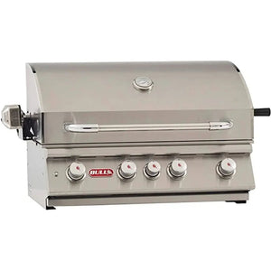 Bull 30" 4-Burner Angus Built-In Gas Grill with Infrared Backburner & Rotisserie.
