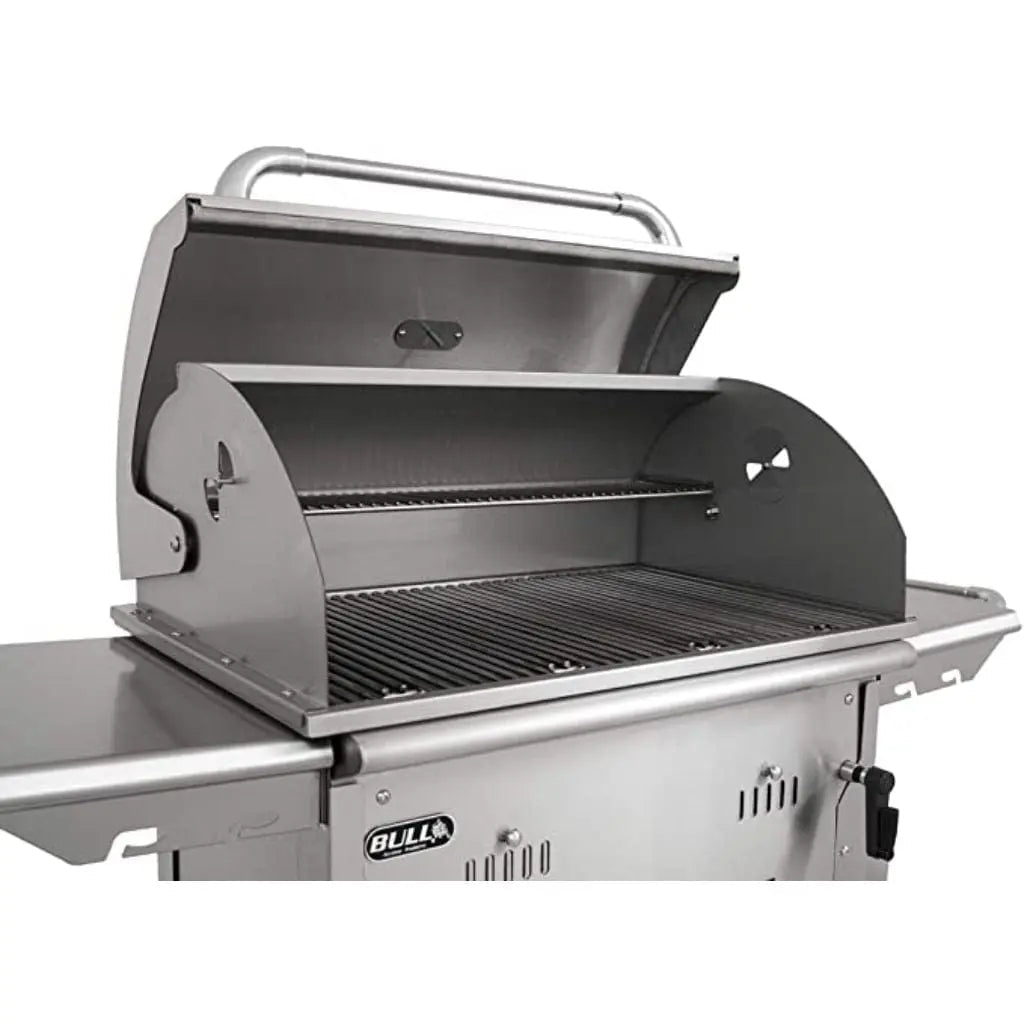 Bull 30" Stainless Steel Bison Freestanding Charcoal Grill.