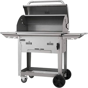 Bull 30" Stainless Steel Bison Freestanding Charcoal Grill.