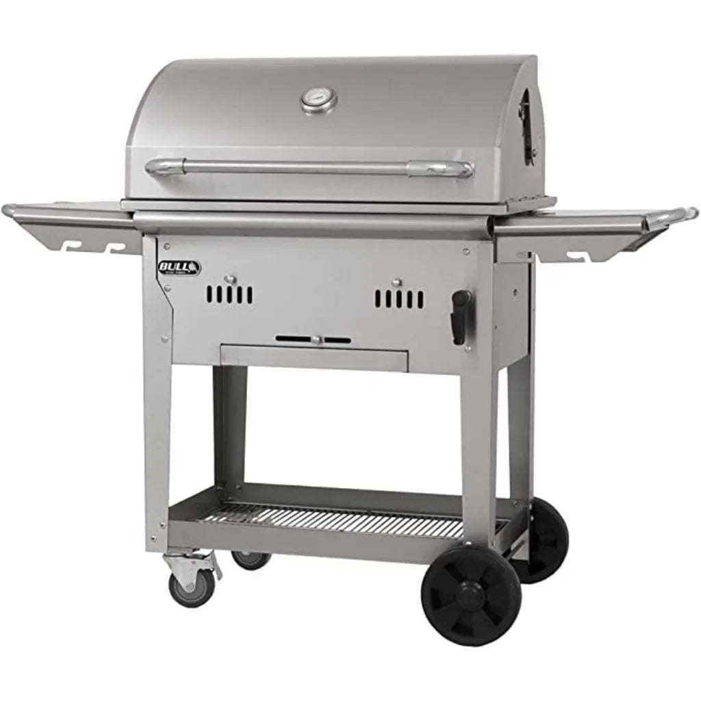 Bull 30" Stainless Steel Bison Freestanding Charcoal Grill.