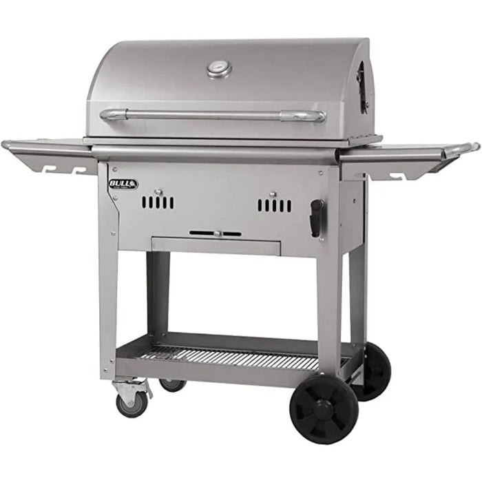 Bull 30" Stainless Steel Bison Freestanding Charcoal Grill.