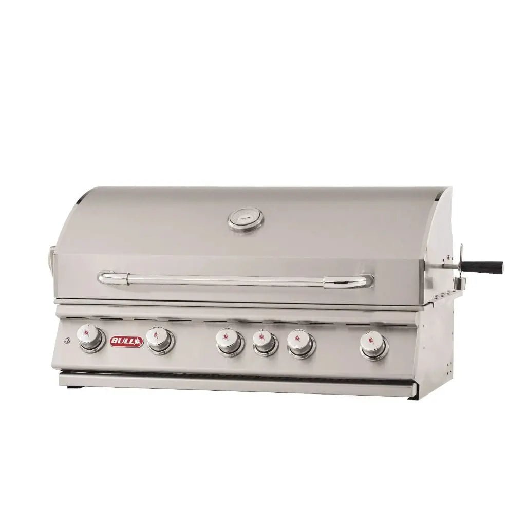 Bull 38" 5-Burner Brahma Built-In Gas Grill with Infrared Backburner & Rotisserie.