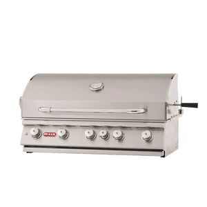 Bull 38" 5-Burner Brahma Built-In Gas Grill with Infrared Backburner & Rotisserie.