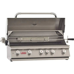 Bull 38" 5-Burner Brahma Built-In Gas Grill with Infrared Backburner & Rotisserie.