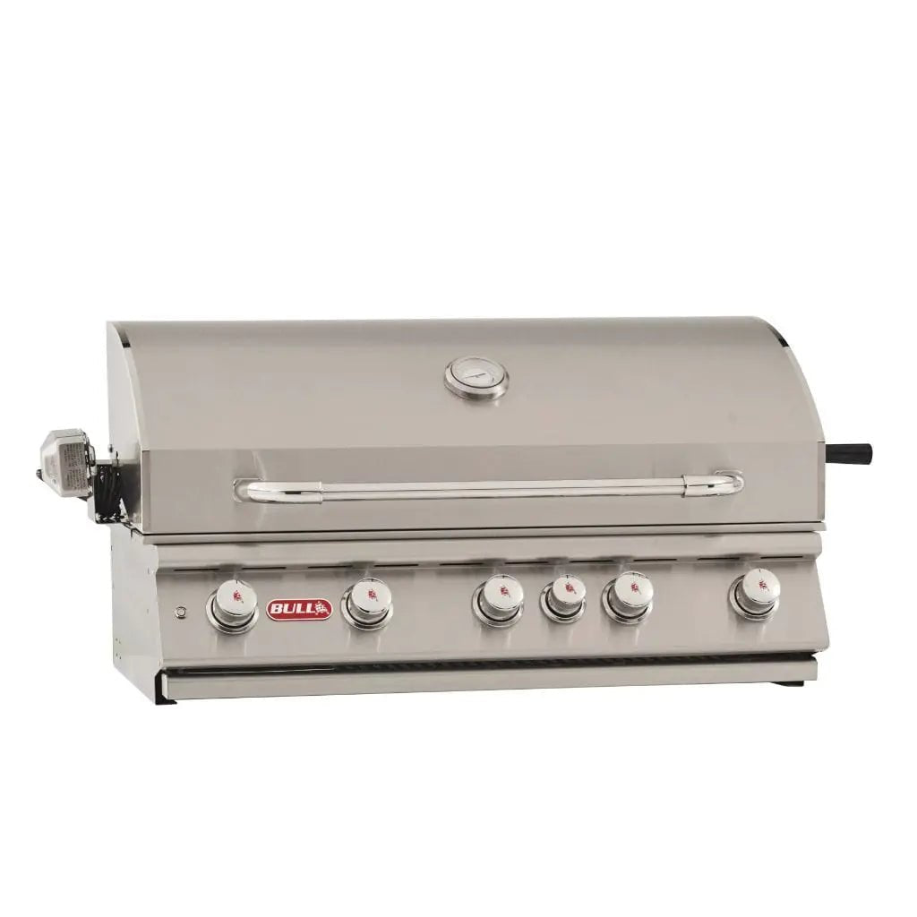 Bull 38" 5-Burner Brahma Built-In Gas Grill with Infrared Backburner & Rotisserie.