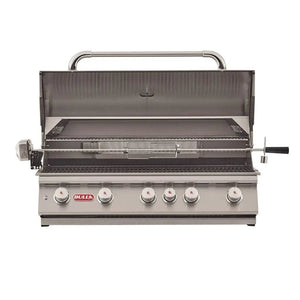 Bull 38" 5-Burner Brahma Built-In Gas Grill with Infrared Backburner & Rotisserie.