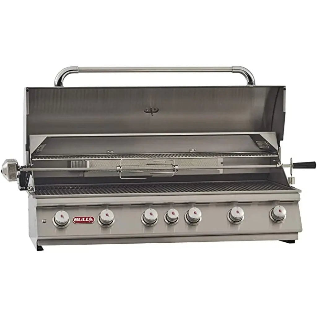 Bull 46" Diablo 6-Burner Built-In Gas Grill with Infrared Backburner & Rotisserie.