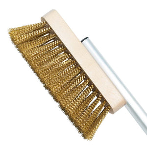 Bull Short Handled Brass Pizza Oven Brush.