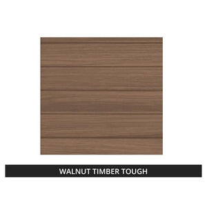 Bull 88-Inch ODK Outdoor Grill Island | Walnut Base & White Granite Countertop.