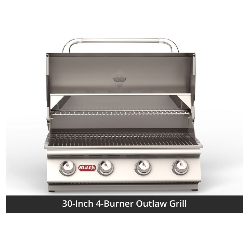 Bull 88-Inch ODK Outdoor Grill Island | Charcoal Base & White Granite Countertop.