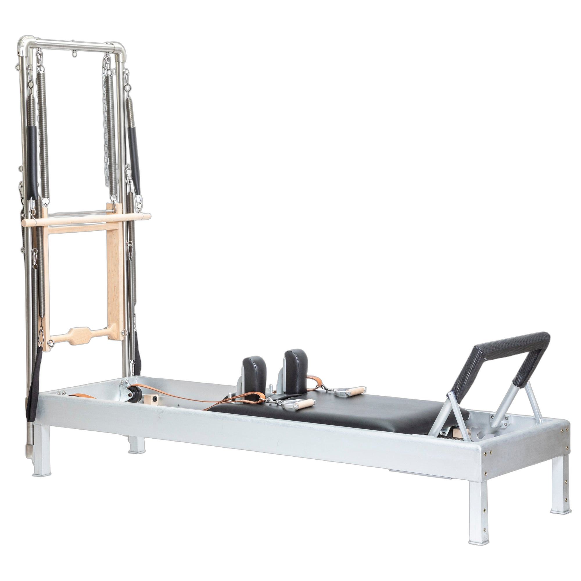 Elina Pilates® Classic Aluminum Reformer with Tower.