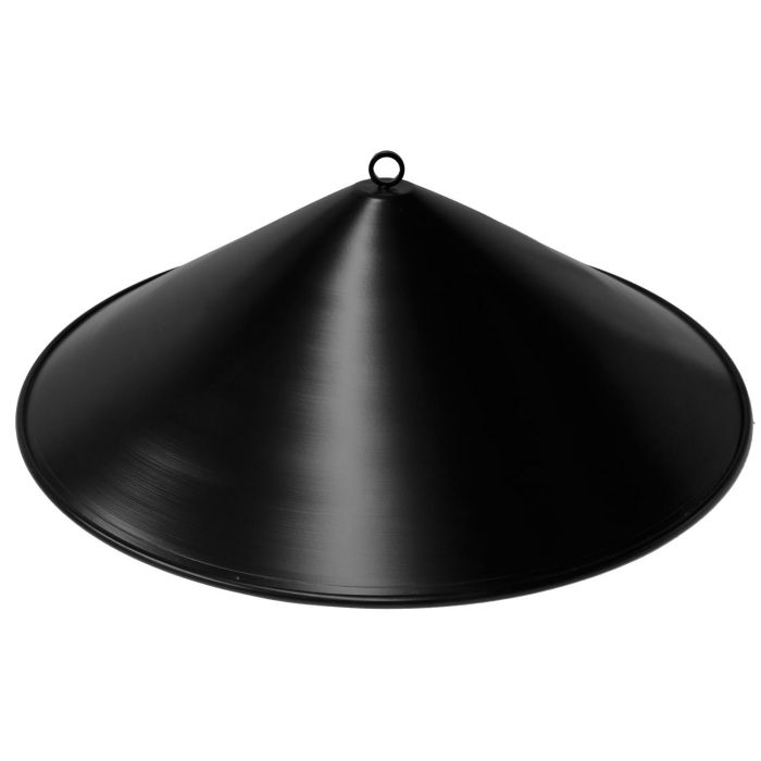 The Outdoor Plus 35" Black Round Cone Fire Pit Lid.