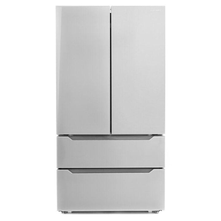 Cosmo 22.5 cu. ft. 4-Door French Door Refrigerator with Recessed Handle in Stainless Steel, Counter Depth - COS-FDR225RHSS.