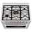 Cosmo 36 in. 3.8 cu. ft. Single Oven Gas Range with 5 Burner Cooktop and Heavy Duty Cast Iron Grates in Stainless Steel - COS-965AGFC