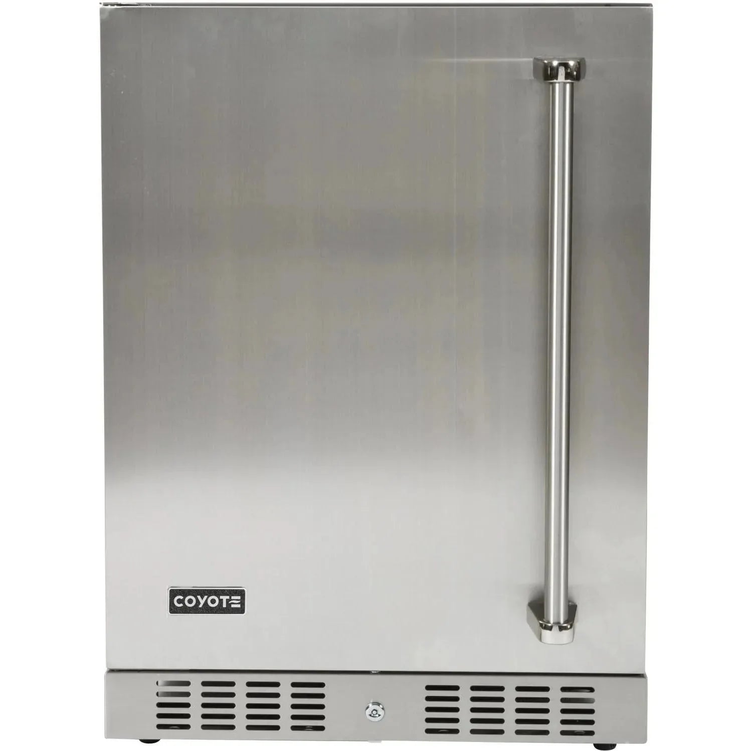 Coyote 24-Inch 5.5 Cu. Ft. Left Hinge Outdoor Rated Compact Refrigerator.