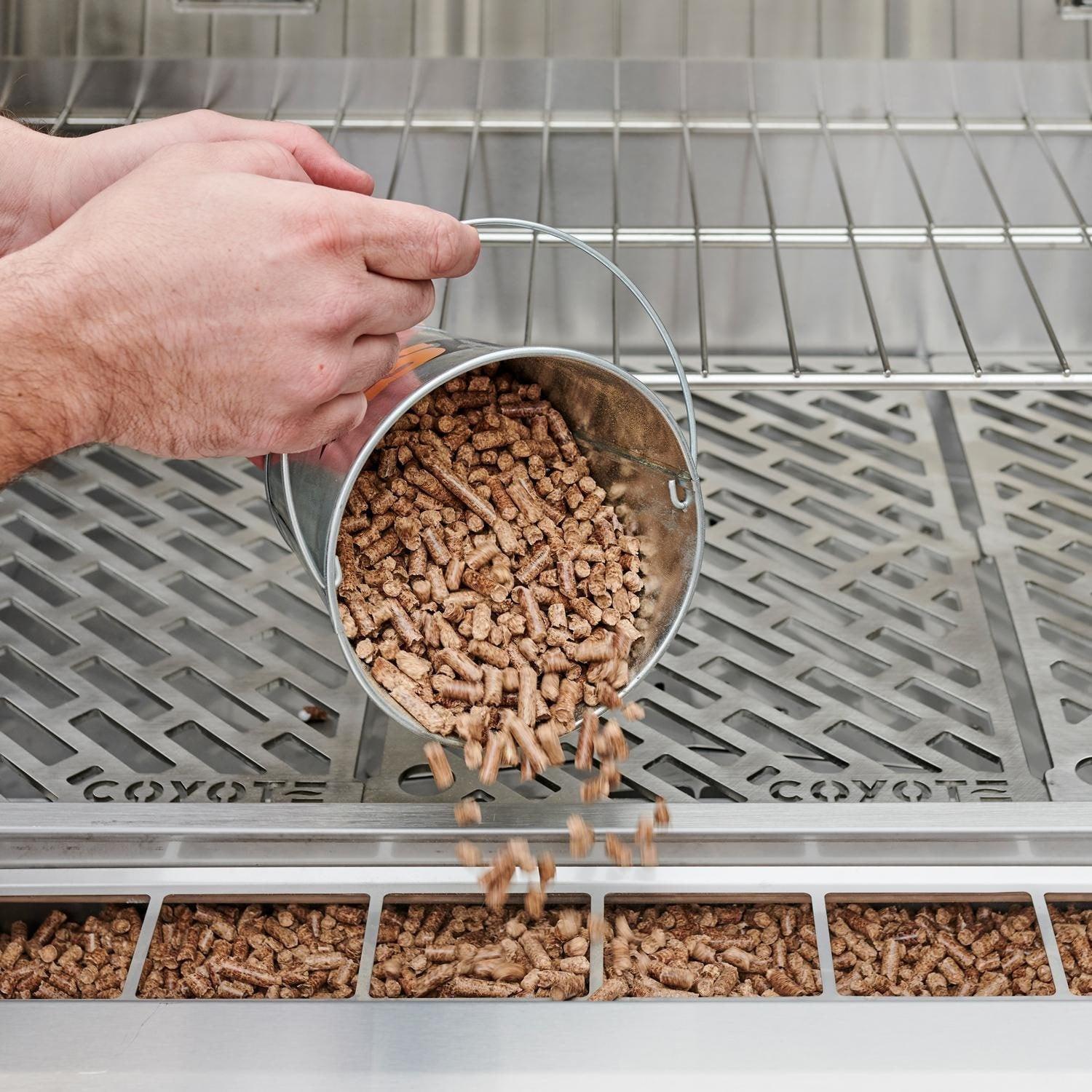 Coyote 36 inch Freestanding Pellet Grill with Cart - C1P36-FS.