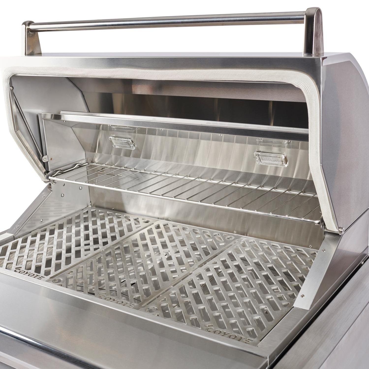 Coyote 36 inch Freestanding Pellet Grill with Cart - C1P36-FS.