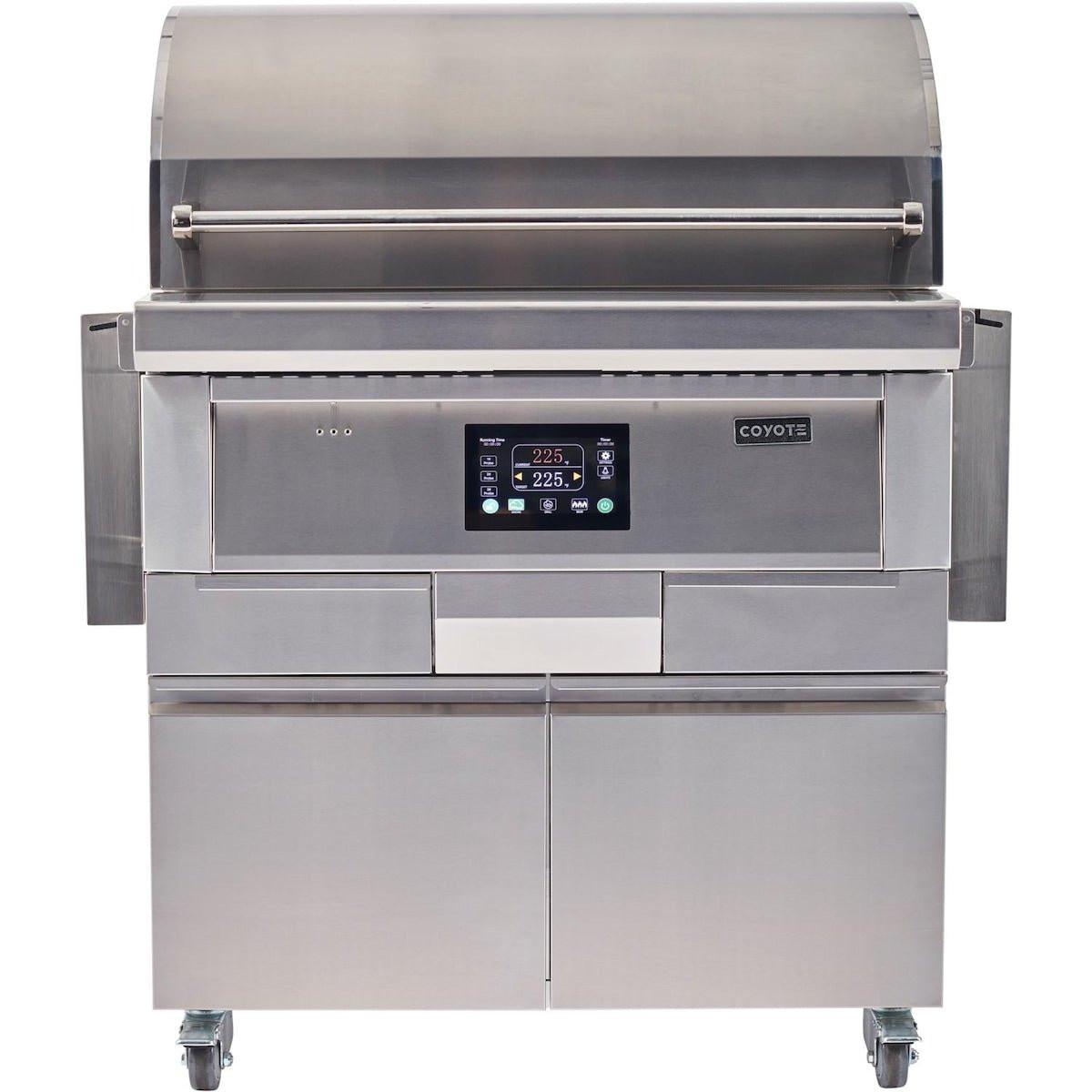 Coyote 36 inch Freestanding Pellet Grill with Cart - C1P36-FS.