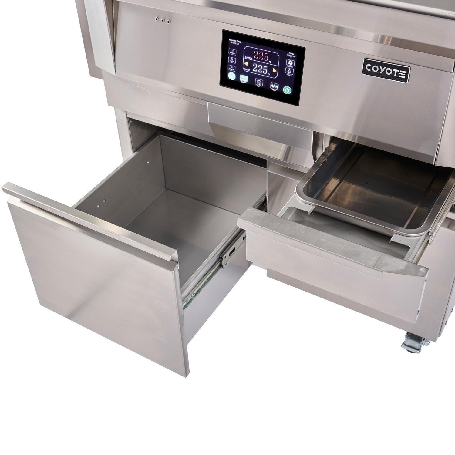 Coyote 36 inch Freestanding Pellet Grill with Cart - C1P36-FS.