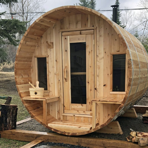 Dundalk Canadian Timber Tranquility Barrel Sauna CTC2345W