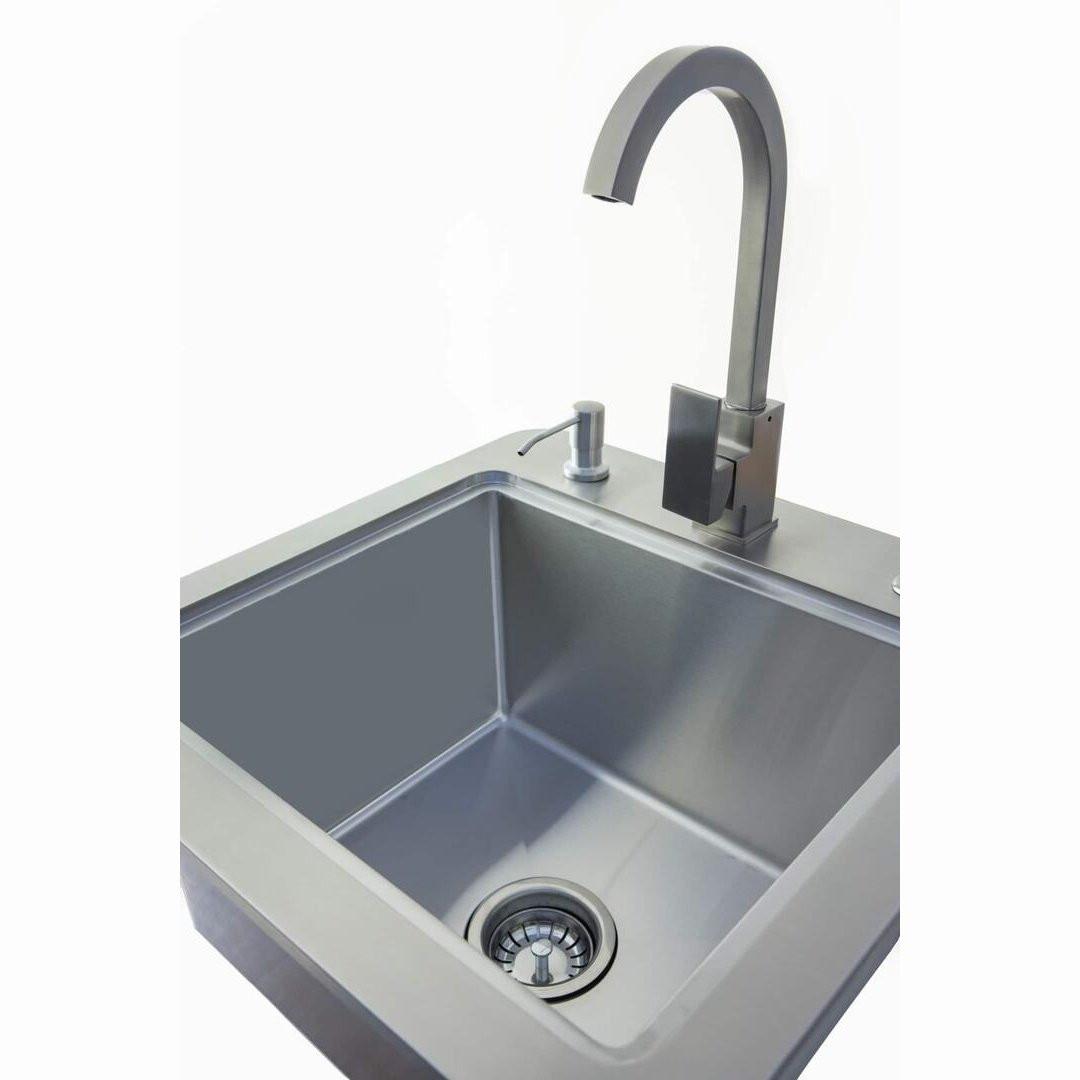 Coyote 21" Sink & Faucet, Drain, Soap Dispenser - C1SINKF21.