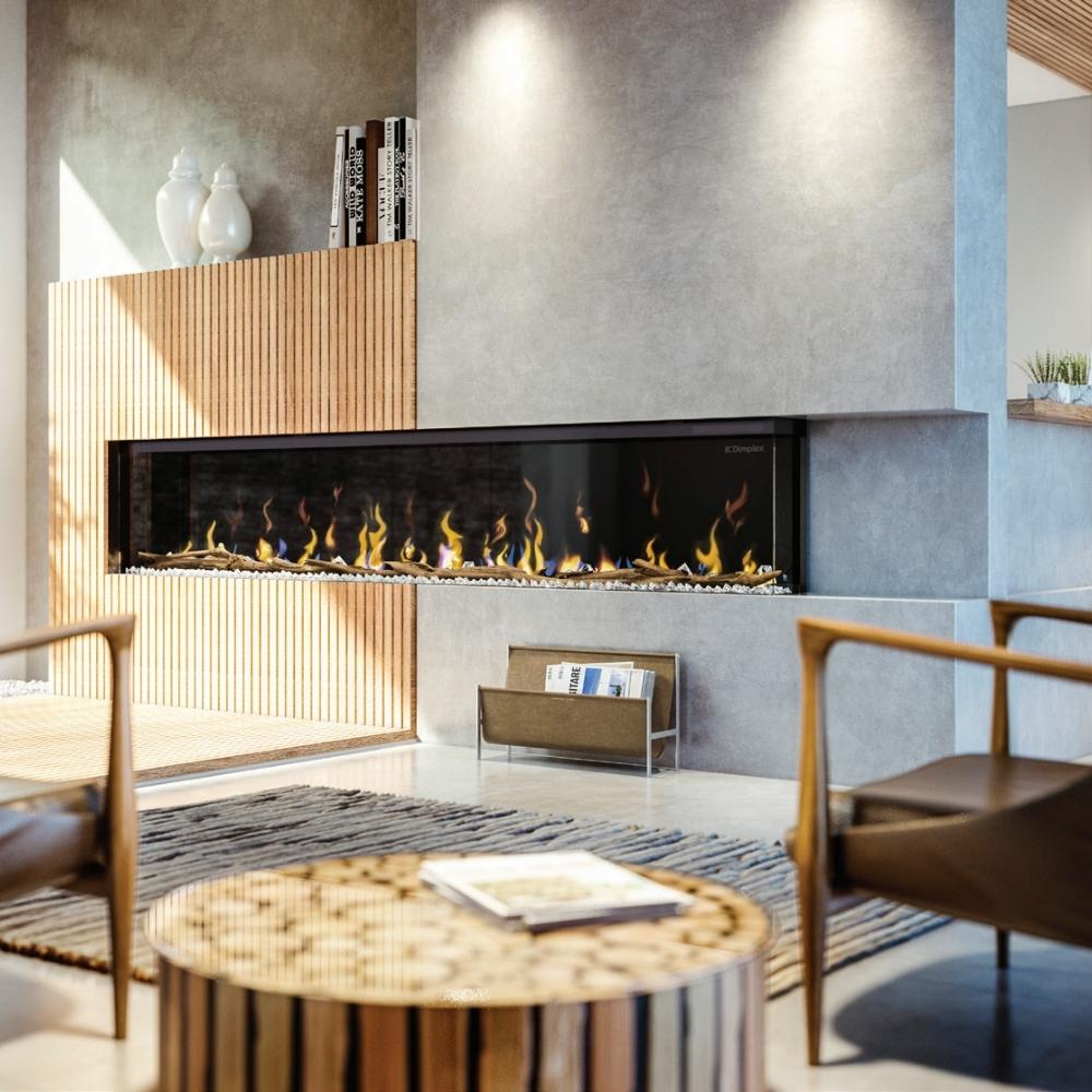 Dimplex Ignite XL Bold 3-Sided Built-In Electric Fireplace.