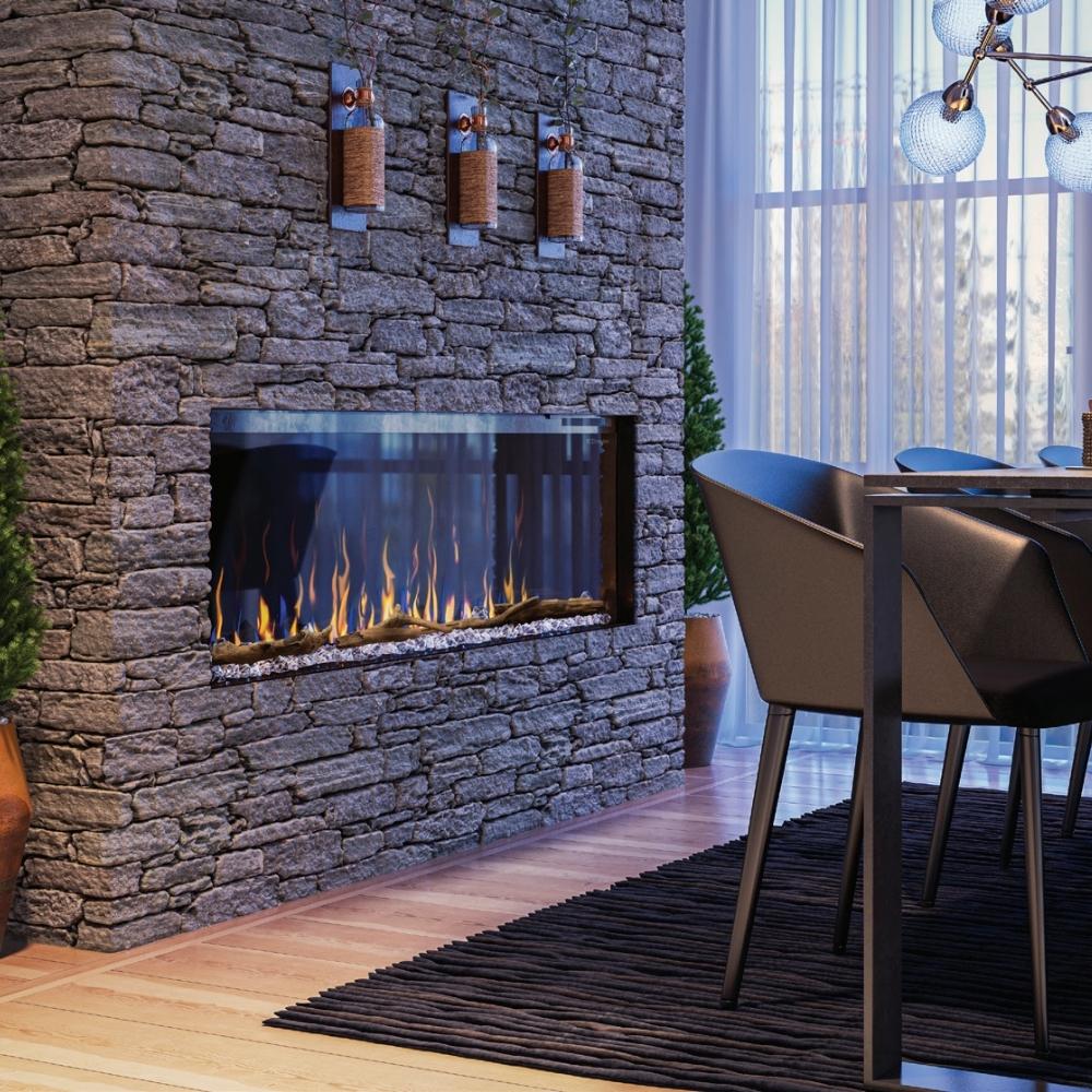 Dimplex Ignite XL Bold 3-Sided Built-In Electric Fireplace.