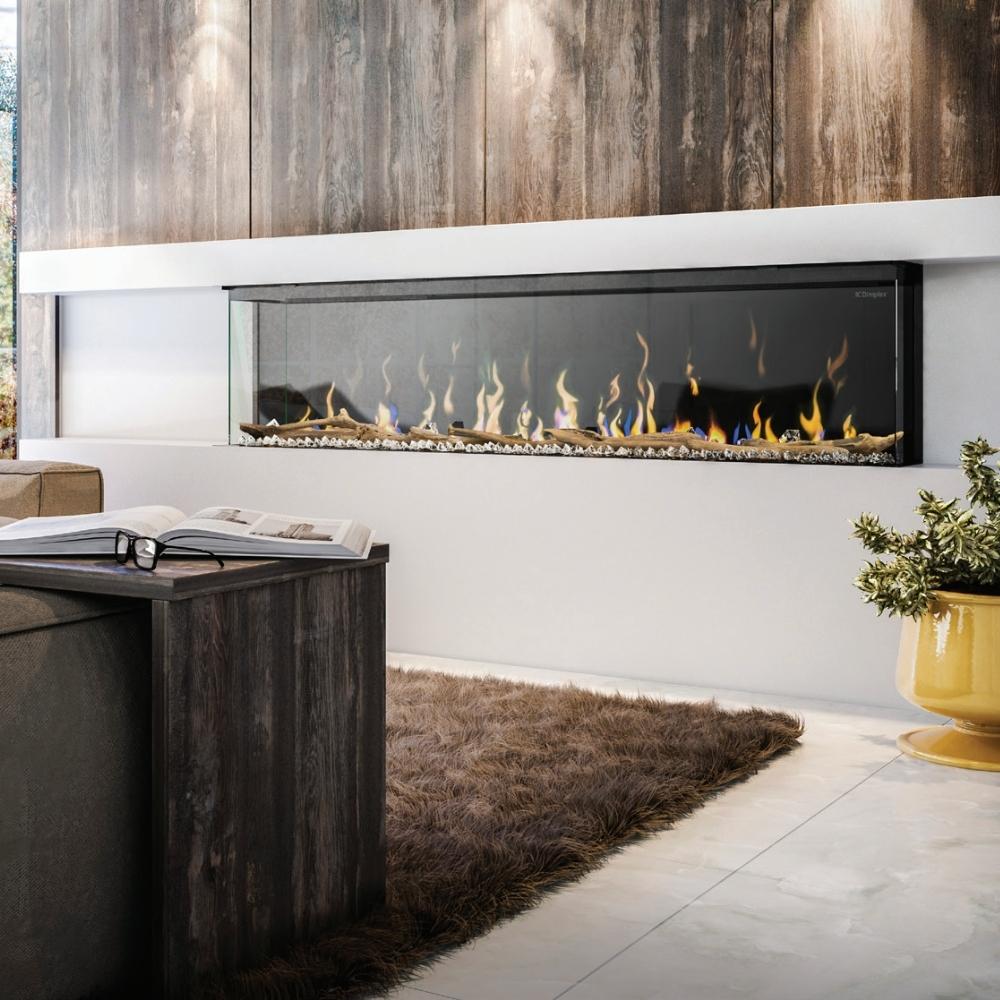 Dimplex Ignite XL Bold 3-Sided Built-In Electric Fireplace.