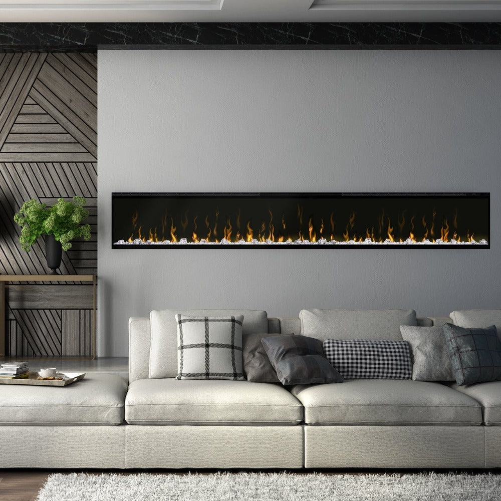 Dimplex IgniteXL 100-Inch Built-in Electric Fireplace (XLF100).