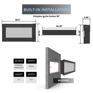 Dimplex Ignite Evolve Built-In Electric Fireplace.