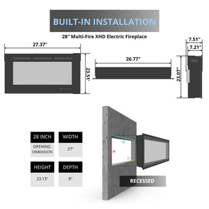 Dimplex Nova XHD Series Plug-in Electric Firebox.