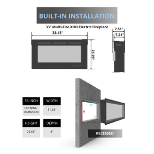 Dimplex Nova XHD Series Plug-in Electric Firebox.