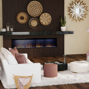 Dimplex Opti-Myst Linear Built-In Vapor Fireplace.