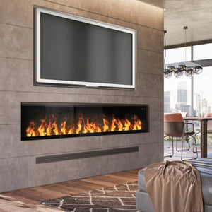 Dimplex Opti-Myst Linear Built-In Vapor Fireplace.