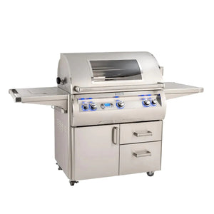 Fire Magic Echelon Diamond E790s 36-Inch Freestanding Gas Grill With Rotisserie, Single Side Burner, Digital Thermometer & Magic View Window, Natural Gas (E790S-8E1N-62-W).