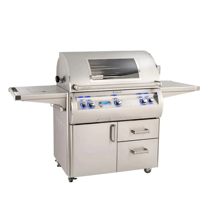 Fire Magic Echelon Diamond E790s 36-Inch Freestanding Gas Grill With Rotisserie, Single Side Burner, Digital Thermometer & Magic View Window, Natural Gas (E790S-8E1N-62-W).