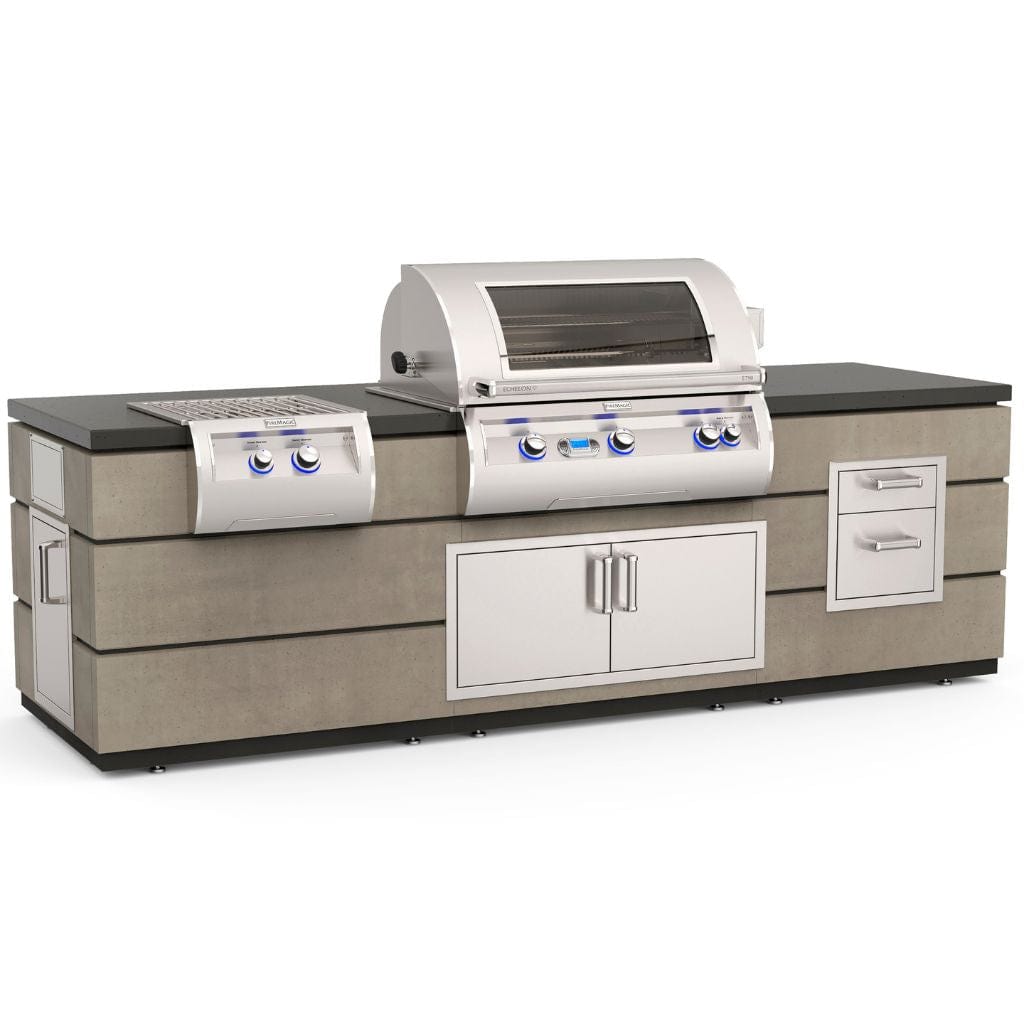 Fire Magic Contemporary Island System With Double Drawer (ID790-SMD-115BA).