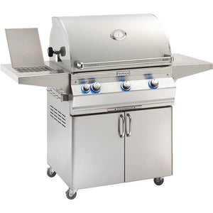 Fire Magic Aurora 30-Inch Propane Gas Grill with One Infrared Burner, Rotisserie, Side Burner, & Analog Thermometer (A660S-8LAP-62).