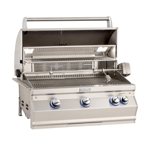 Fire Magic Aurora A540i 30-Inch Propane Gas Built-In Grill with 1 Sear Burner, Backburner, Rotisserie Kit and Analog Thermometer (A540I-8LAP).