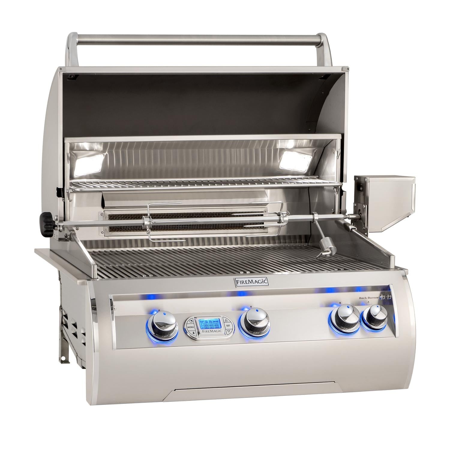 Fire Magic Echelon Diamond E660I 30-Inch Built-In Gas Grill with Rotisserie and Digital Thermometer, Propane (E660I-8E1P).