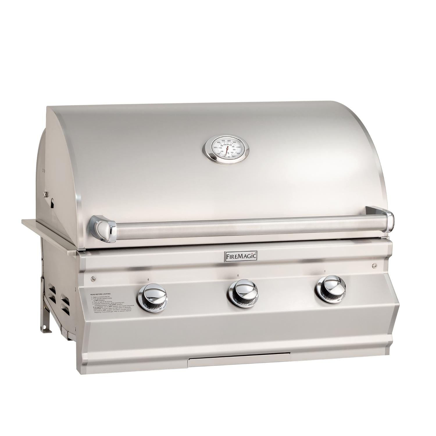 Fire Magic 30-Inch Choice Multi-User Built-In Propane Gas Grill with Analog Thermometer (CM540I-RT1P).