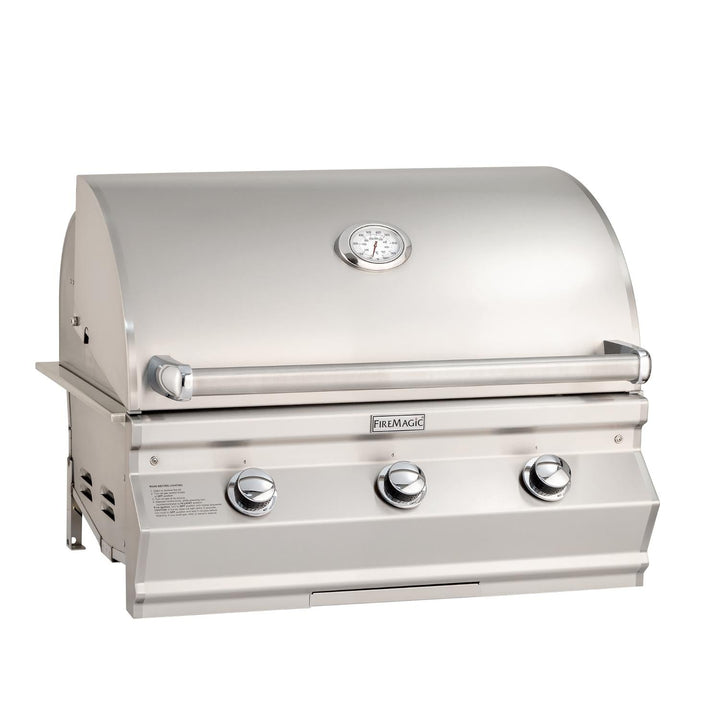 Fire Magic 30-Inch Choice Multi-User Built-In Propane Gas Grill with Analog Thermometer (CM540I-RT1P).