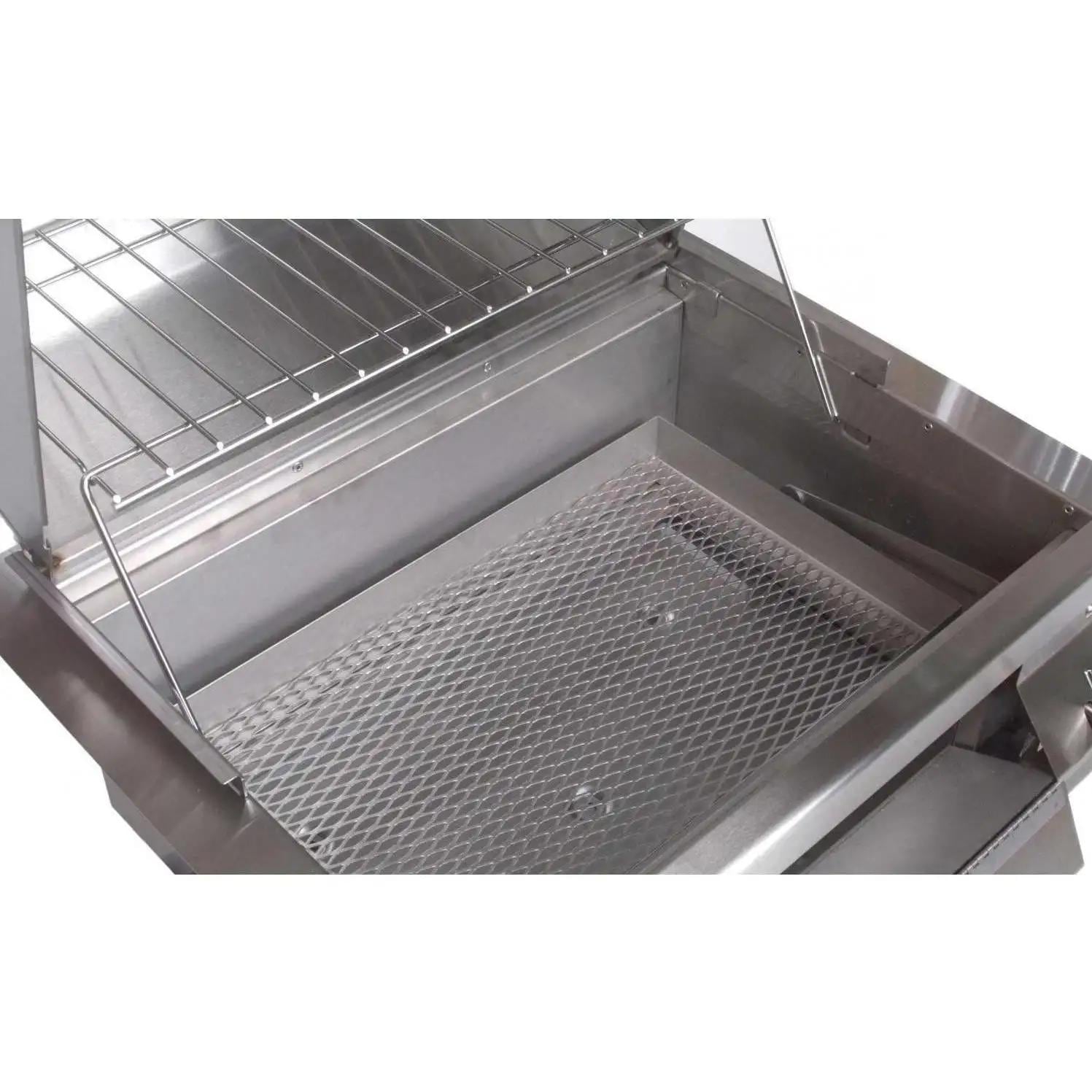 Fire Magic 30-Inch Legacy Built-In Smoker Charcoal Grill in Stainless Steel (14-SC01C-A).