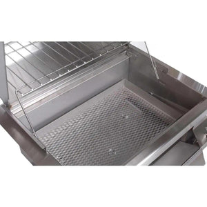 Fire Magic 30-Inch Legacy Built-In Smoker Charcoal Grill in Stainless Steel (14-SC01C-A).