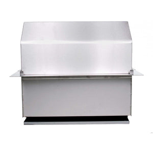 Fire Magic 30-Inch Legacy Built-In Smoker Charcoal Grill in Stainless Steel (14-SC01C-A).