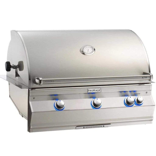 Fire Magic 36" 3-Burner Aurora Built-In Gas Grill w/ Rotisserie & Analog Thermometer (A790i)