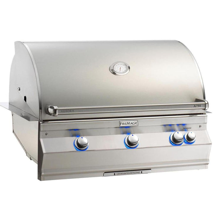 Fire Magic Aurora A790I 36-Inch Built-In Propane Gas Grill With One Infrared Burner And Analog Thermometer (A790I-7LAP).