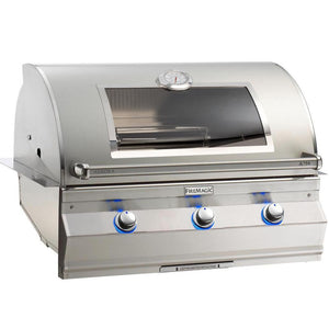 Fire Magic 36-Inch Aurora Built-In Propane Gas Grill with One Infrared Burner Magic View Window And Analog Thermometer (A790I-7LAP-W).