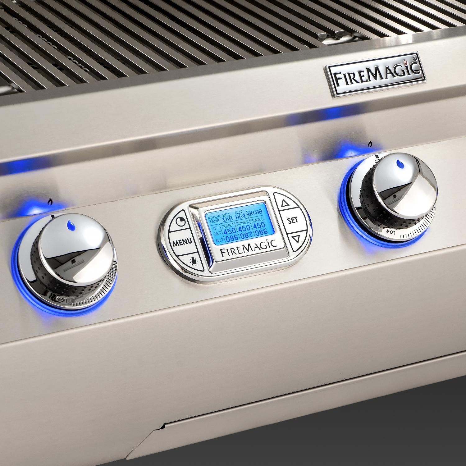 Fire Magic 48-Inch Echelon Diamond Built-In Natural Gas Grill One Infrared Burner in Stainless Steel (E1060I-8L1N).