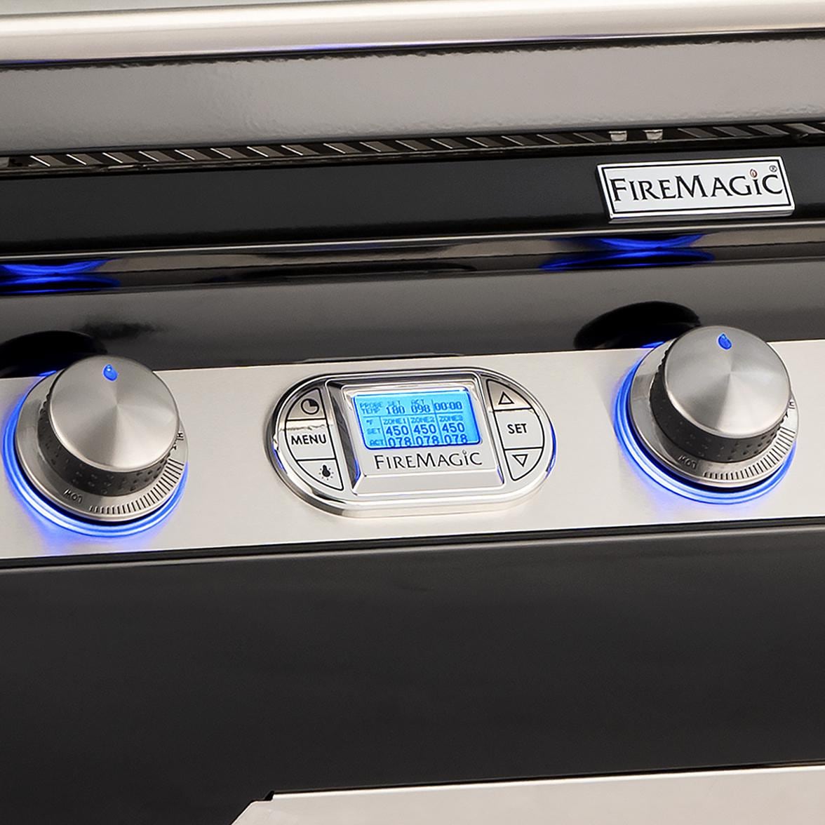 Fire Magic Echelon Black Diamond 36-Inch Built-In Propane Gas Grill One Infrared Burner & Magic View Window (H790I-8L1P-W).